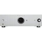 Onkyo Icon A-50 stereo amplifier with black finish, featuring control knobs and input ports on front panel.