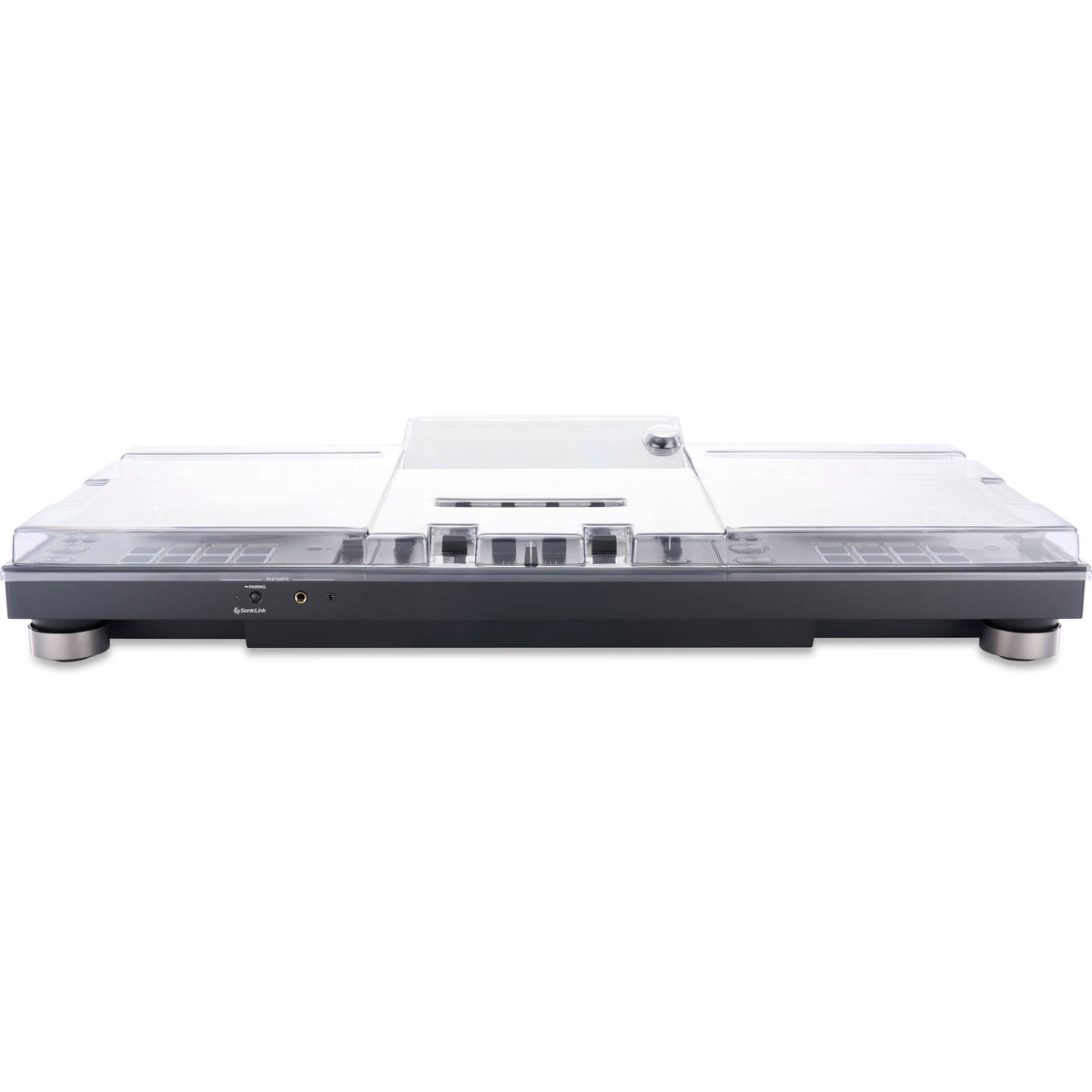 Decksaver AlphaTheta XDJ-AZ DJ cover protecting DJ equipment, made of durable black plastic with custom fit for the XDJ-AZ controller.