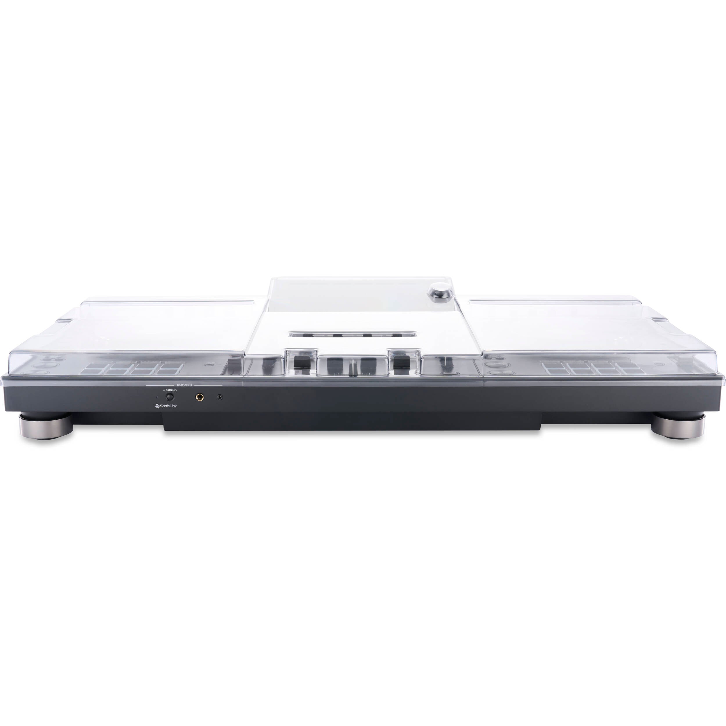 Decksaver AlphaTheta XDJ-AZ DJ cover protecting DJ equipment, made of durable black plastic with custom fit for the XDJ-AZ controller.