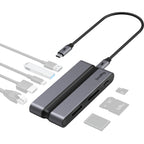 SmallRig CFexpress 9-in-1 Type A docking station with multiple ports for data transfer and device connectivity.