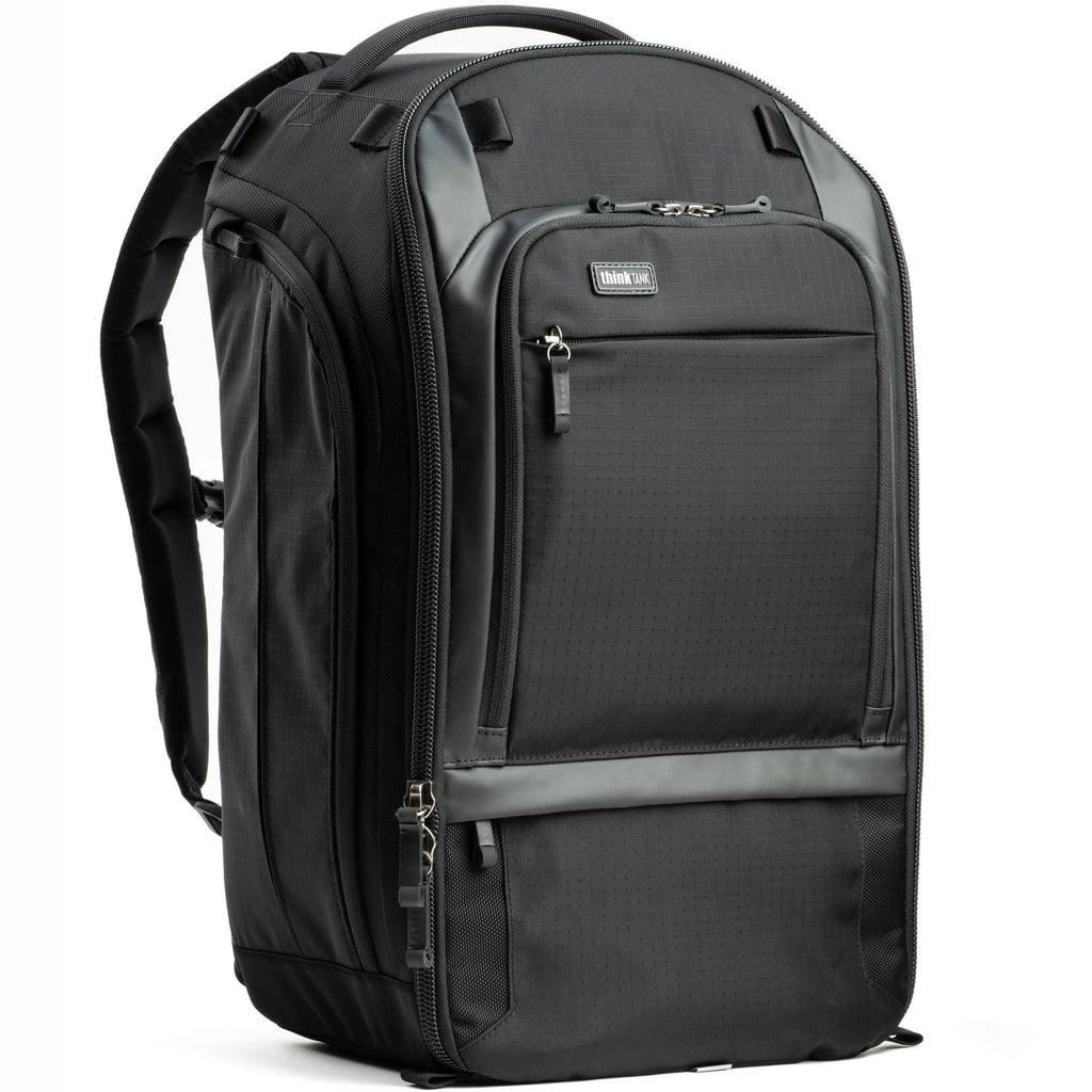 Think Tank Walker Pro Series backpack with multiple compartments for video equipment storage and protection.
