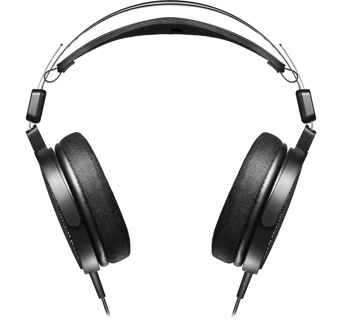Audio Technica ATH-R30x studio headphones with over-ear design, black color, and padded ear cups for comfortable listening.