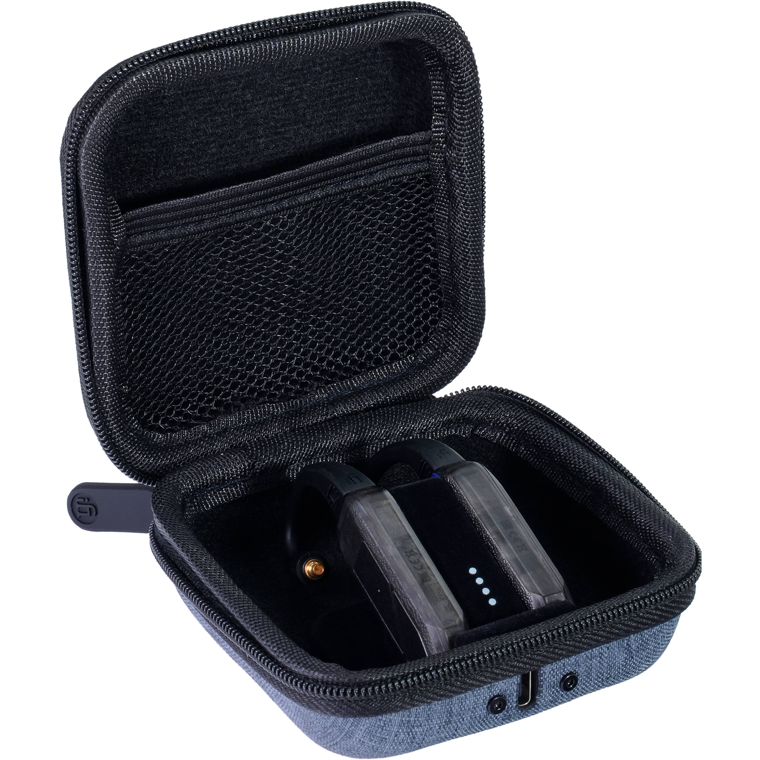 iFi Audio Go Pod Air portable headphone amplifier and DAC with sleek black design and compact build.