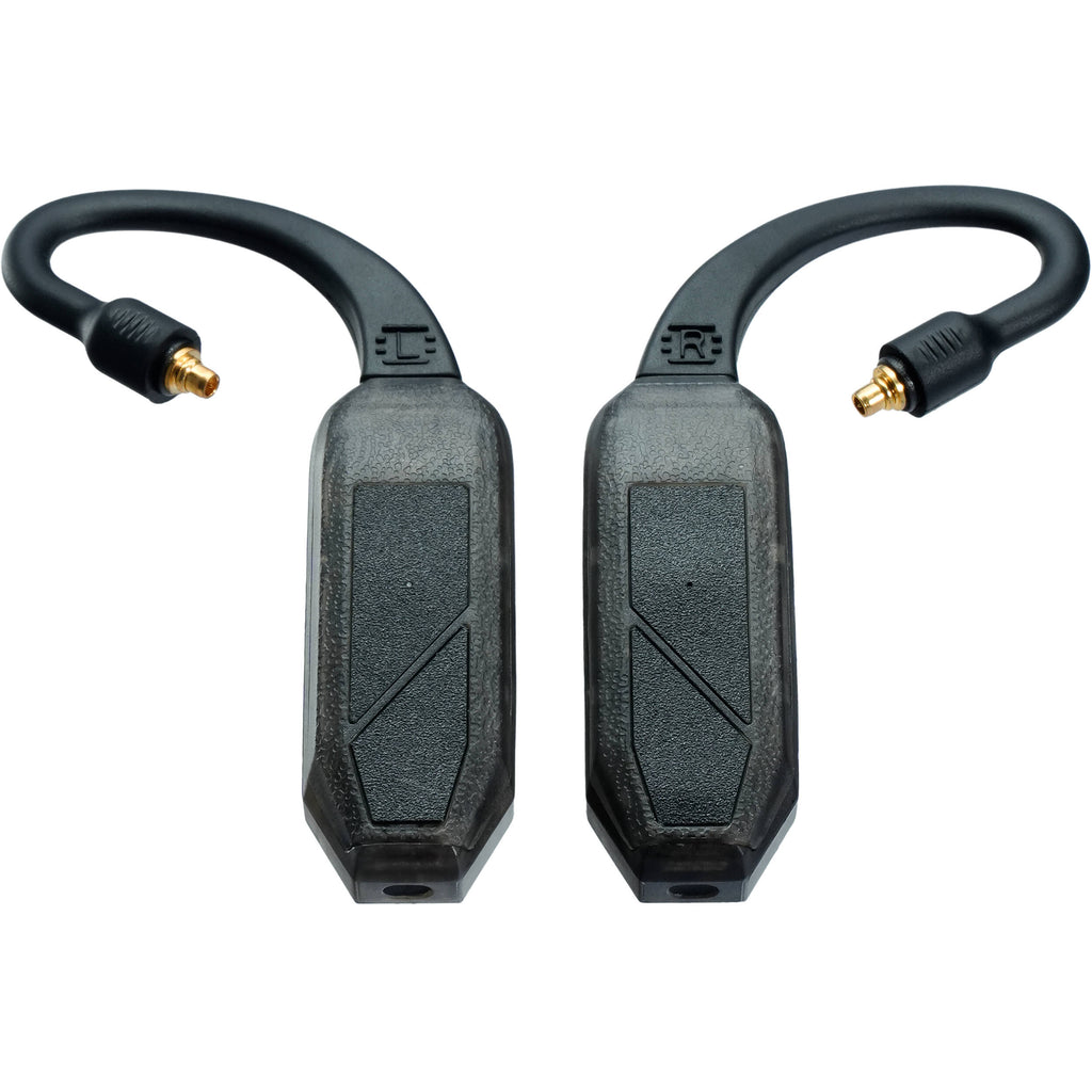 iFi Audio Go Pod Air portable headphone amplifier and DAC showing sleek design with control buttons and headphone jack.