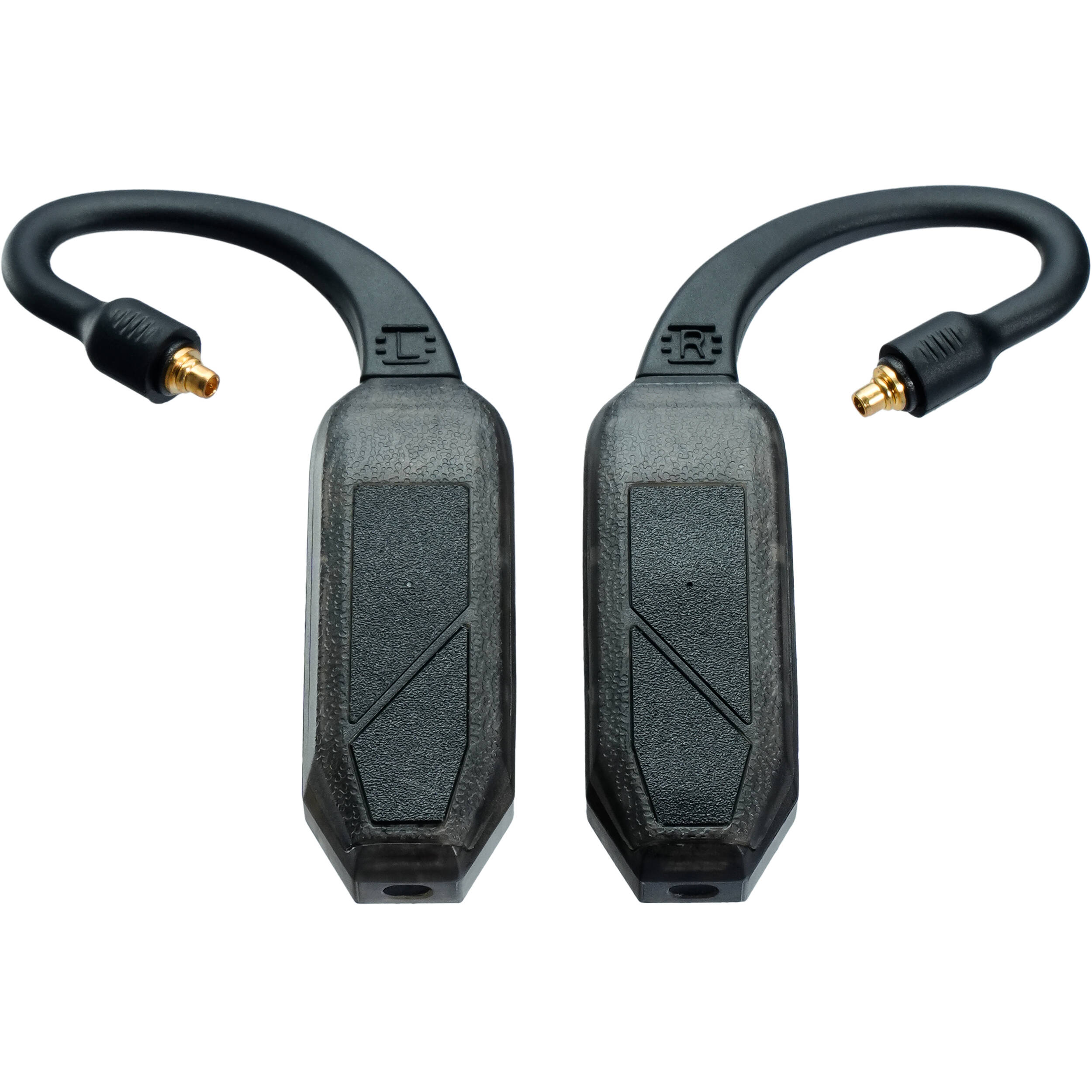 iFi Audio Go Pod Air portable headphone amplifier and DAC showing sleek design with control buttons and headphone jack.