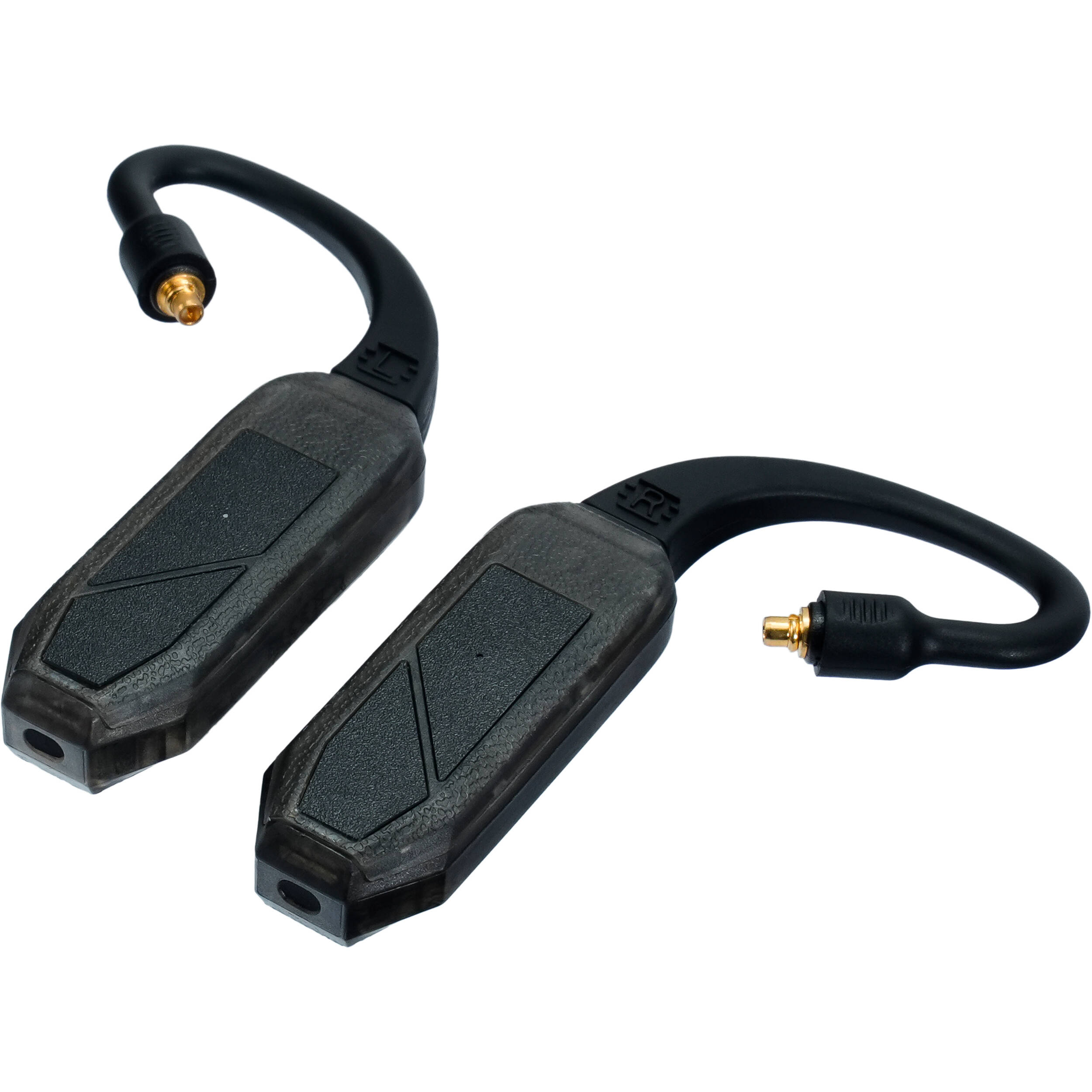 iFi Audio Go Pod Air headphone amplifier and DAC, compact portable device with controls and connection ports visible.