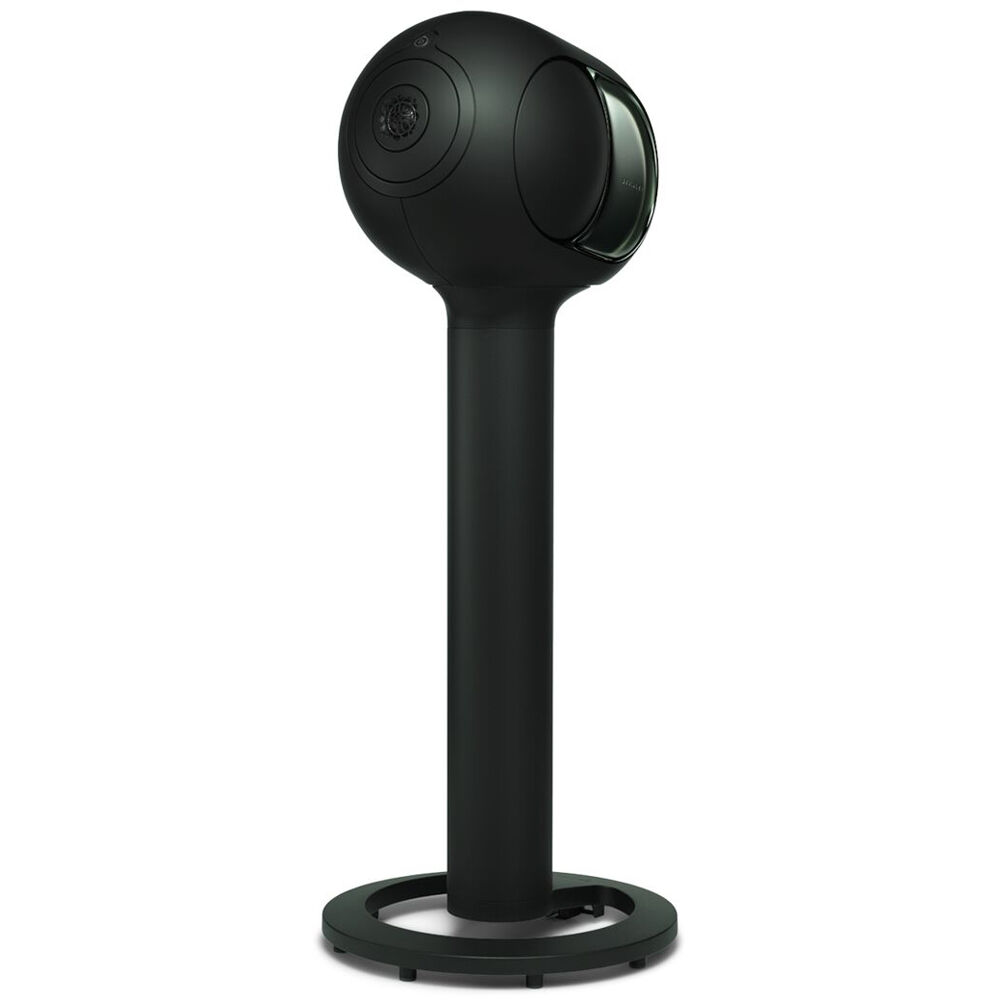 Devialet Tree Phantom Ultimate 108 dB speaker stands with sleek design and sturdy construction for optimal audio performance.