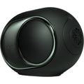 Devialet Phantom Ultimate wireless speaker with sleek design and high-quality audio, 98 dB volume in a modern black finish.