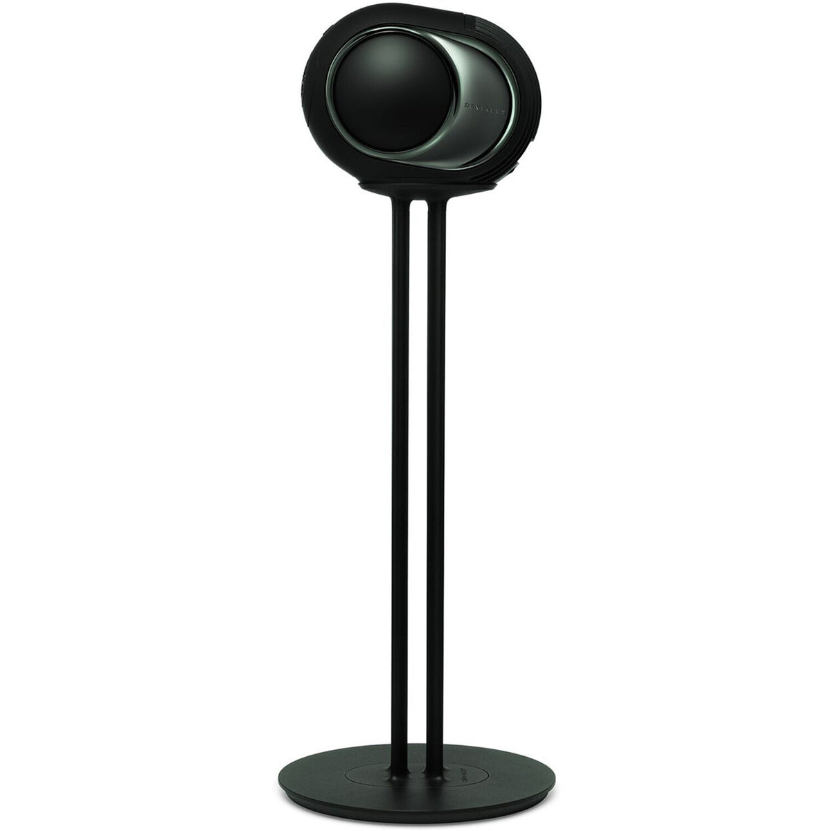 Devialet Tree Phantom Ultimate 98 dB speaker stands with sleek design and sturdy construction, supporting high-performance audio equipment.