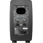 IK Multimedia iLoud Precision 6 MK2 active nearfield monitors showing black speaker cabinets with control panels and brand logo.