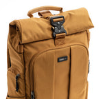Think Tank FocusPoint RollTop video equipment bag with padded straps and roll-top closure for secure storage.