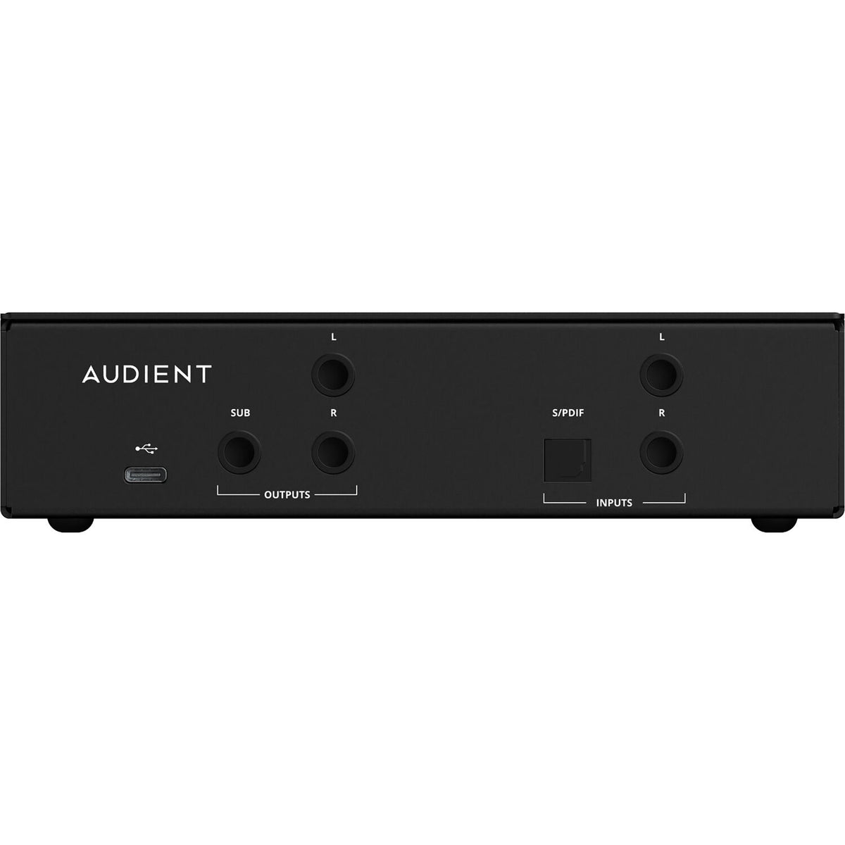 Audient ORIA Mini room calibration device with compact design and controls for accurate audio calibration.