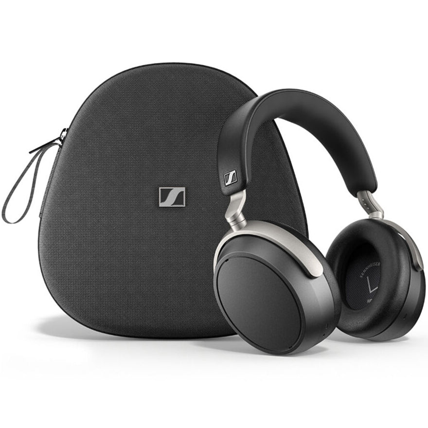 Sennheiser HDB 630 wireless headphones with over-ear design and padded ear cups, shown from a front angle.