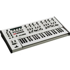 UDO Audio DMNO keyboard synthesizer with compact design, featuring various knobs and keys for versatile sound creation.