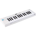 Arturia KeyStep MK2 MIDI controller with keyboard and control knobs, compact design for music production and performance.