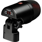 SE Electronics V KICK dynamic microphone shown with its sturdy build and professional design, ideal for kick drum and percussion recording.