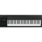Expressive E Osmose 61 keyboard synthesizer with black control panel and keys, showcasing its expressive interface and modern design.