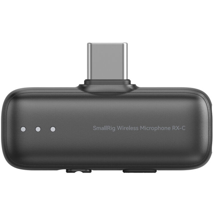 SmallRig S70 wireless microphone system with two transmitters, two receivers, and charging case for professional audio recording.