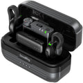 SmallRig S70 wireless microphone system with two transmitters, two receivers, and charging case for professional audio recording.
