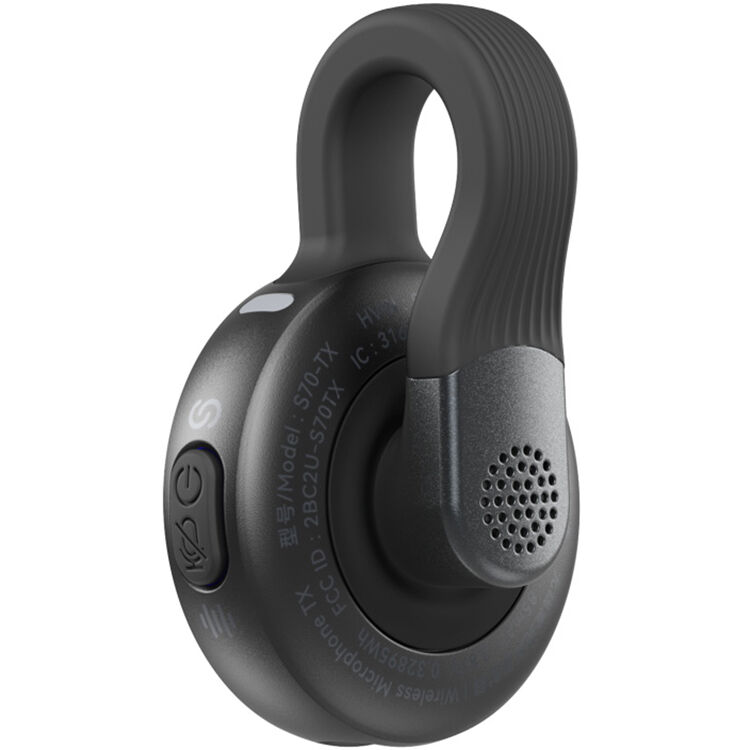 SmallRig S70 wireless microphone system with two transmitters, two receivers, and charging case for professional audio recording.