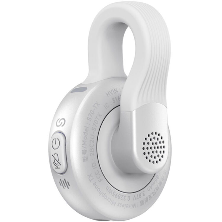 SmallRig S70 wireless microphone system with two transmitters, two receivers, and charging case for professional audio recording.