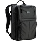 Think Tank Shape Shifter video equipment bag with adjustable compartments and padded interior for camera gear.