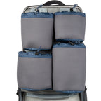 Think Tank Shape Shifter video equipment bag with adjustable compartments and padded interior for camera gear storage.