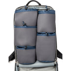 Think Tank Shape Shifter video equipment bag with adjustable compartments and padded exterior for camera gear protection.