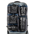 Think Tank Shape Shifter video equipment bag with adjustable compartments and padded exterior for secure gear storage.