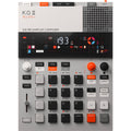 Teenage Engineering EP-133 K.O. II drum machine and sampler with knobs, buttons, and display screen for electronic music production.