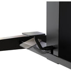 K&M 12186 Laptop Desk stand with adjustable height and ergonomic design for comfortable workspace setup.