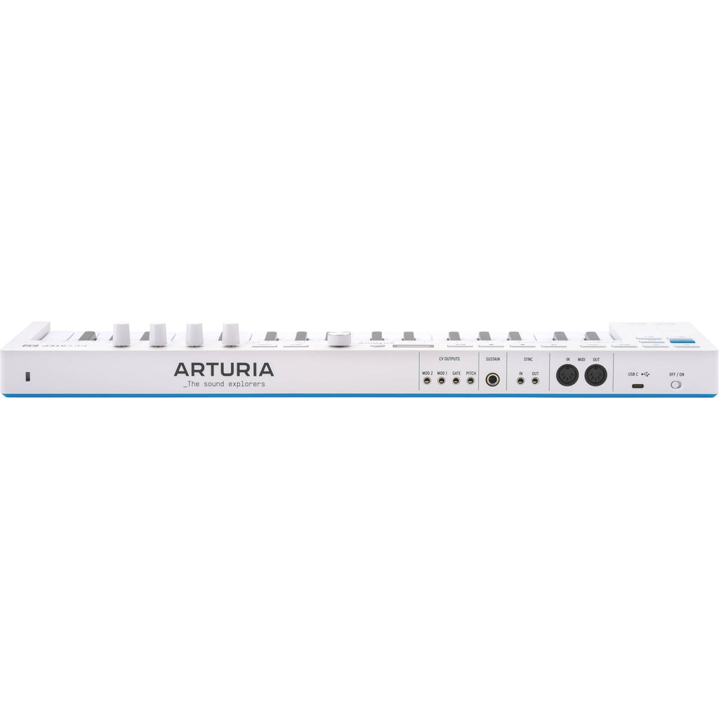 Arturia KeyStep 37 MK2 MIDI sequencer and controller with keyboard, knobs, and buttons for music production.