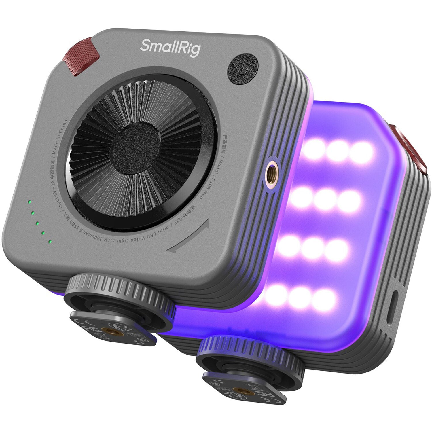 SmallRig Neo Mini RGB LED Video Light P108, compact portable light with adjustable color and brightness for video and photography.