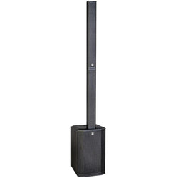 HK Audio POLAR 12 MK2 active column speaker with sleek black design and multiple speaker drivers, ideal for professional audio setups.