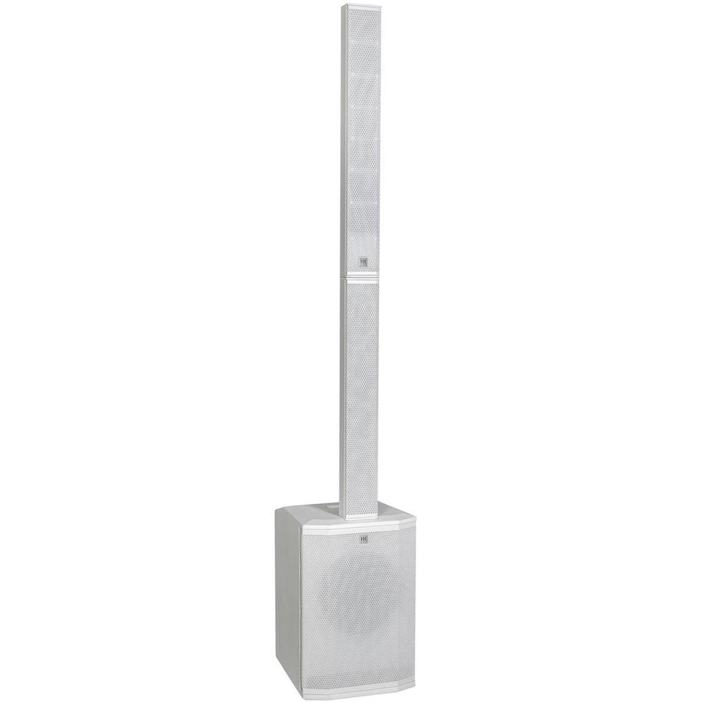 HK Audio POLAR 10 MK2 active column speaker with sleek design and multiple speaker drivers visible.