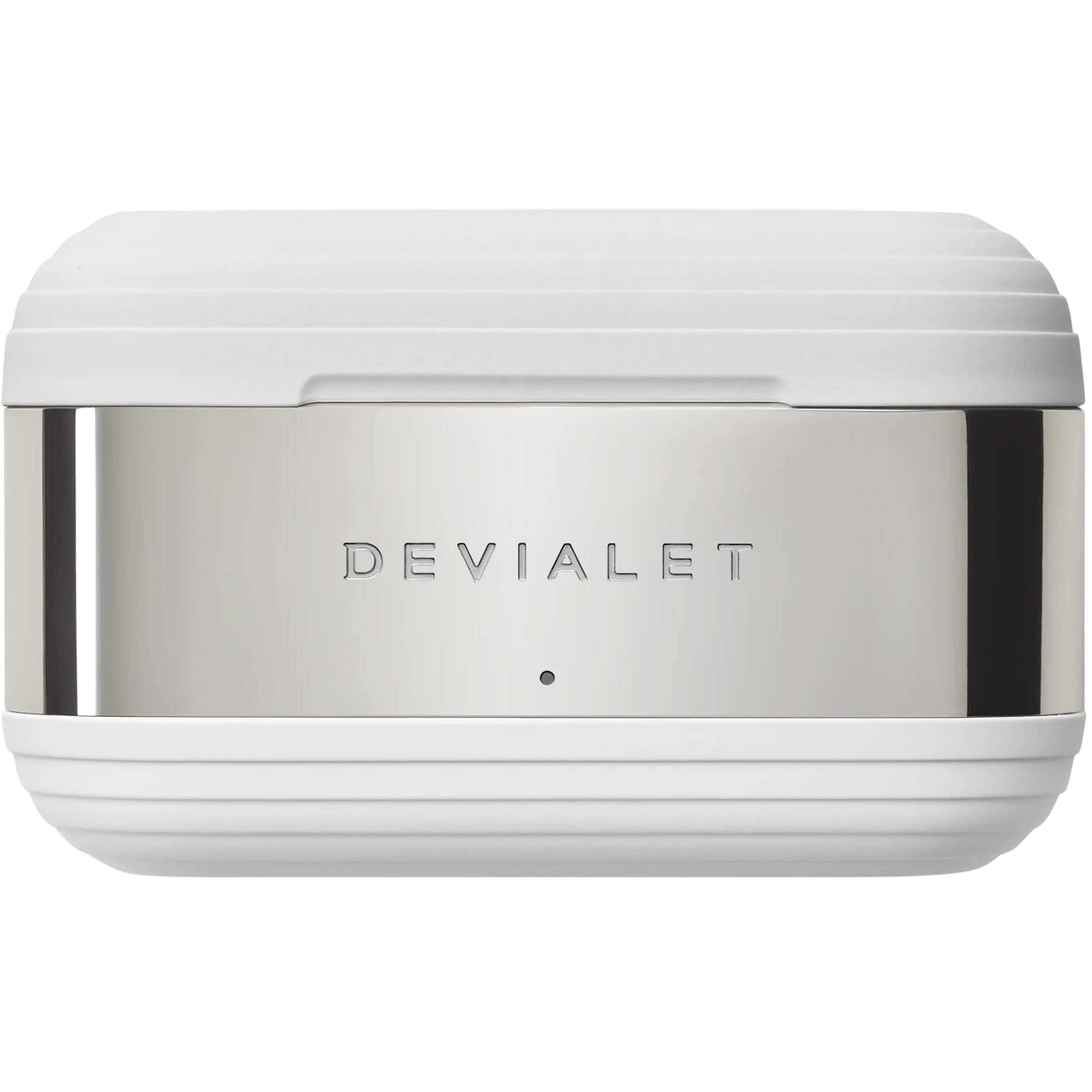 Devialet Gemini II wireless in-ear headphones with sleek design and ergonomic fit, featuring ear tips and charging case.