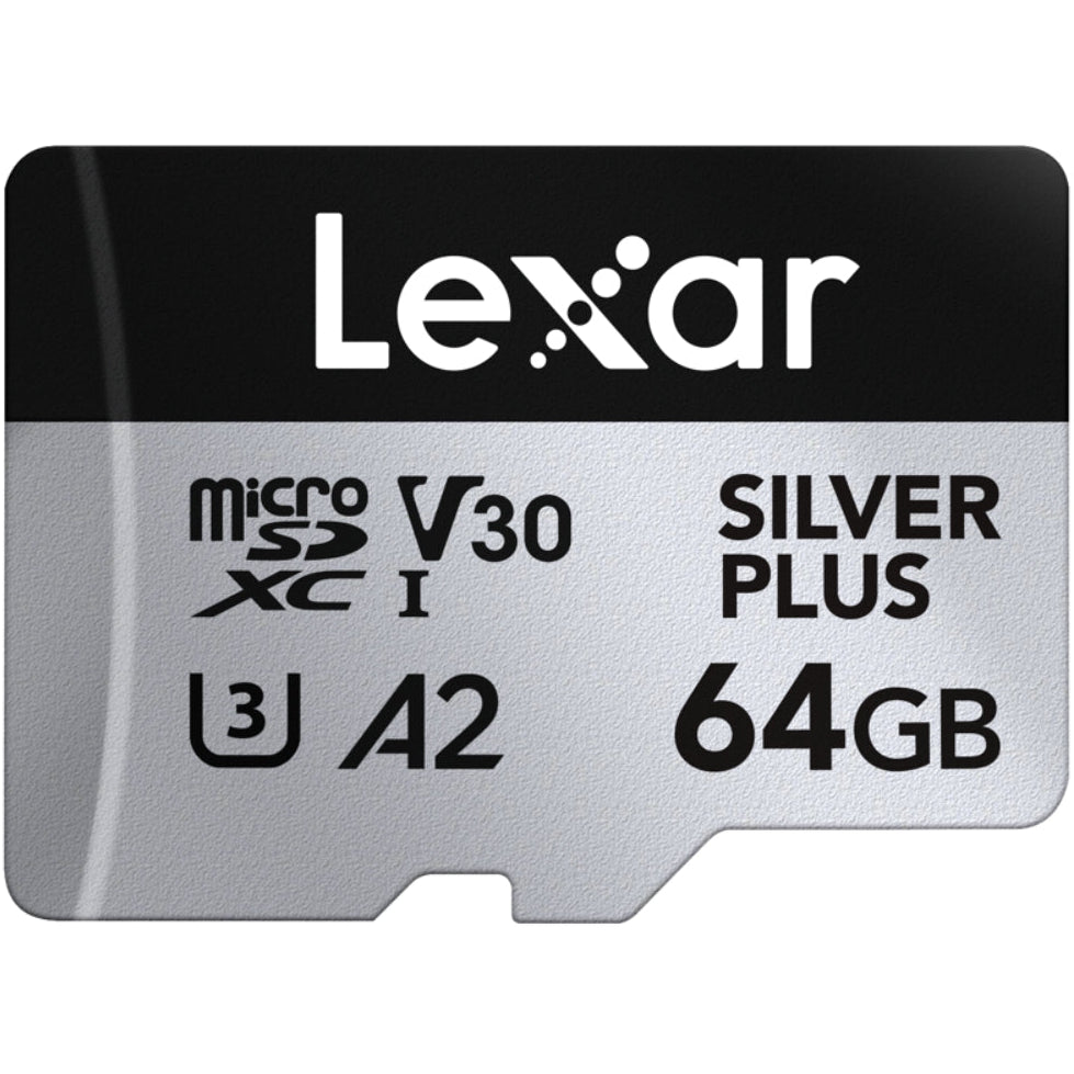Lexar 1066X microSDXC Silver Plus (V30) R205/W100 Memory Card