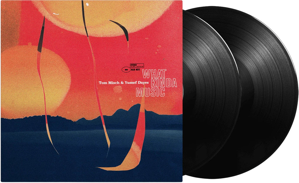 Black vinyl 2LP of Tom Misch & Yussef Dayes' What Kinda Music, featuring Funk, Soul, and Jazz, by Beyond the Groove.