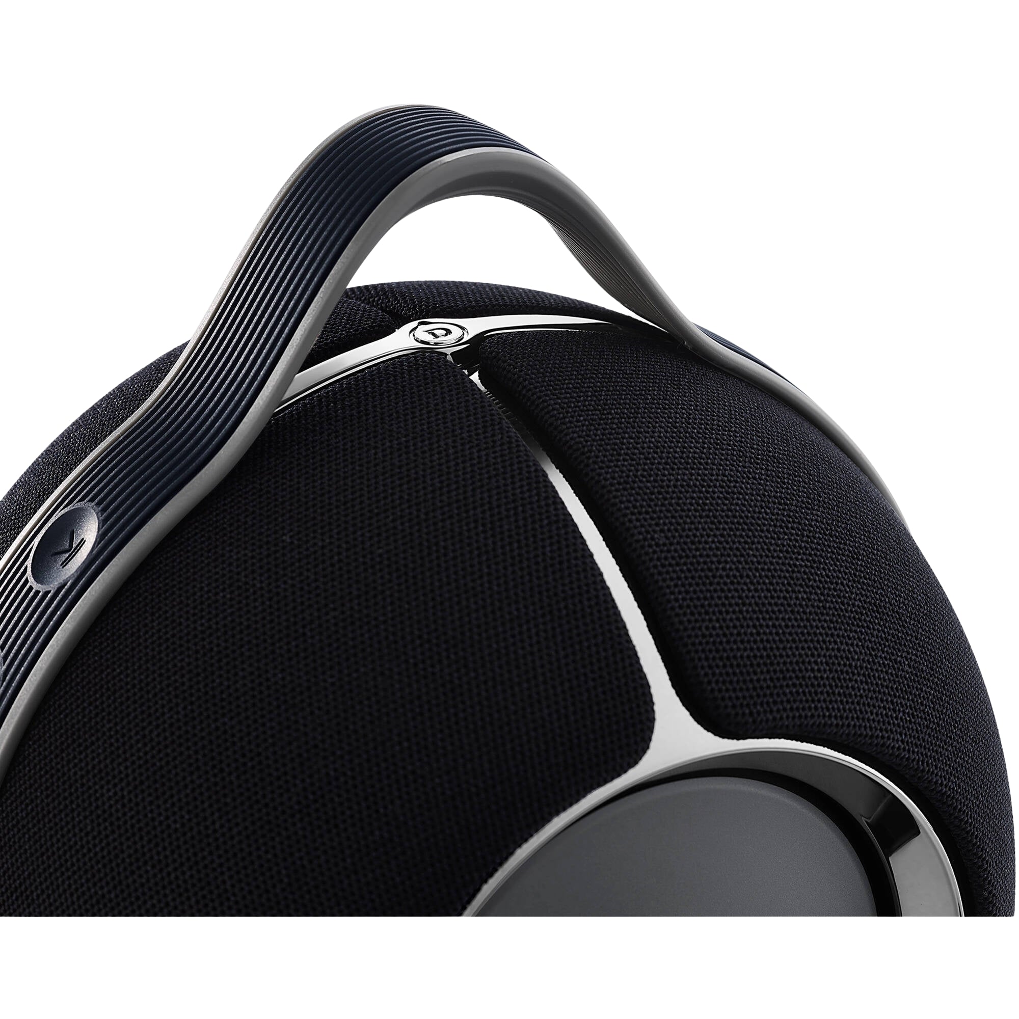 Devialet Mania portable speaker with sleek design and control buttons, showcasing its modern look and compact size.