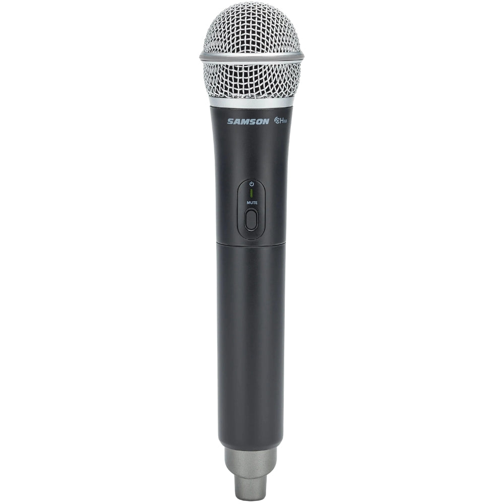 Samson Concert 88x Q7 professional wireless microphone system with handheld microphone and receiver for live performances.