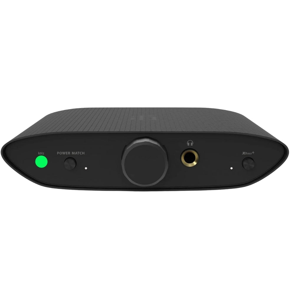 iFi Audio Zen Air DAC and headphone amplifier with sleek black design and multiple input options for high-quality audio.
