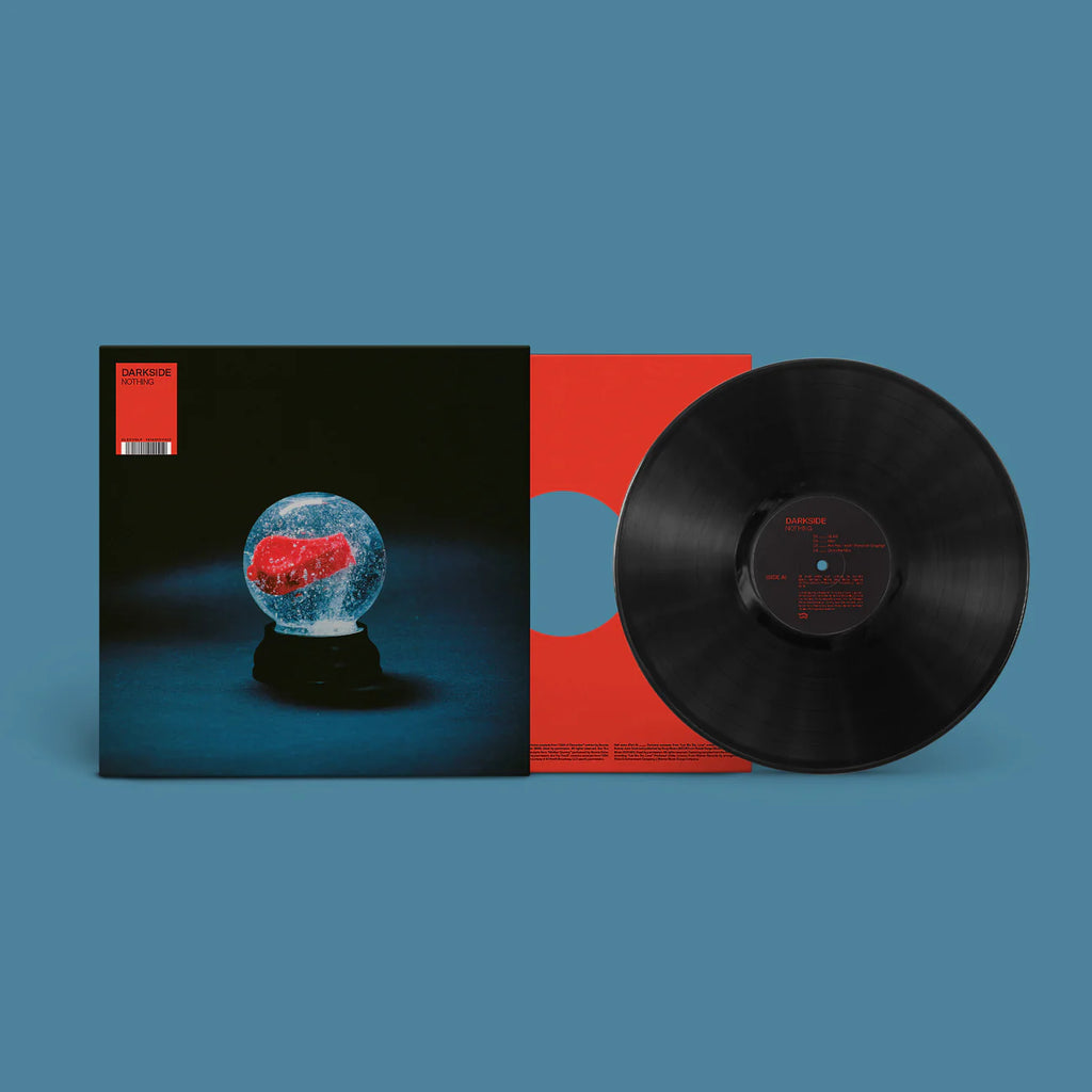 Darkside Nothing black vinyl LP by Matador Records, featuring the album cover art and black vinyl record on a plain background.