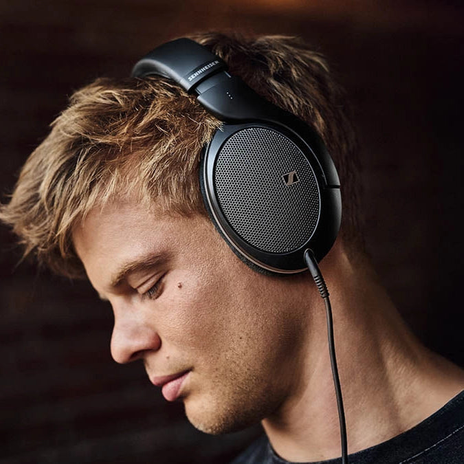 Sennheiser HD 550 wired headphones with over-ear design and plush ear cushions, black color, and adjustable headband.