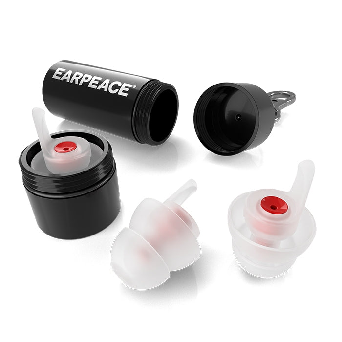 EarPeace Music Earplugs for hearing protection, showing soft silicone tips designed to reduce noise while enjoying music.