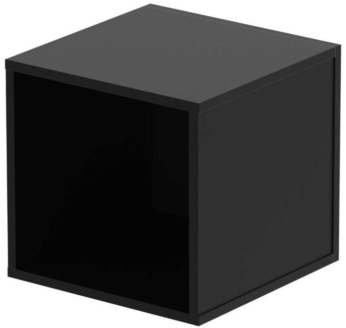 Glorious Record Box 110 DJ table and furniture with sleek black design, ideal for vinyl record storage and DJ setups.