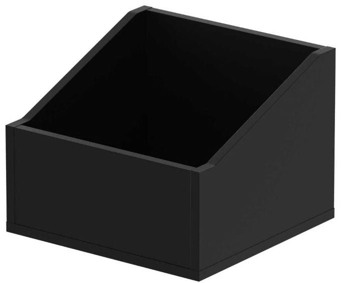Glorious Record Box Advanced 110 DJ table with sturdy wooden surface and sleek design for vinyl record storage.