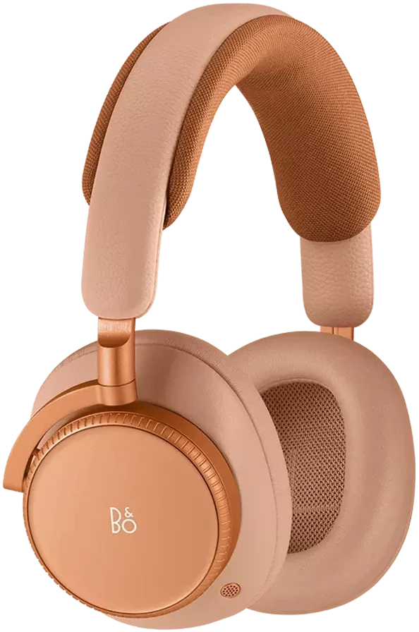 Wireless Bang & Olufsen Beoplay H100 headphones with sleek design and ear cushions, showcasing premium audio accessories.
