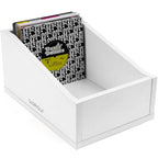 Glorious 7-inch record box for DJ tables and furniture, featuring a sleek design and secure storage for vinyl records.