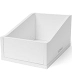 Glorious 7-inch record box for DJ tables and furniture, featuring sturdy construction and sleek black design.