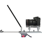 Feelworld TP16 teleprompter with adjustable glass and camera mount for professional video recording and broadcasting.